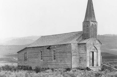 Vintage photo of old church