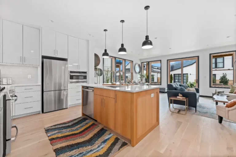 Beautiful living room and kitchen