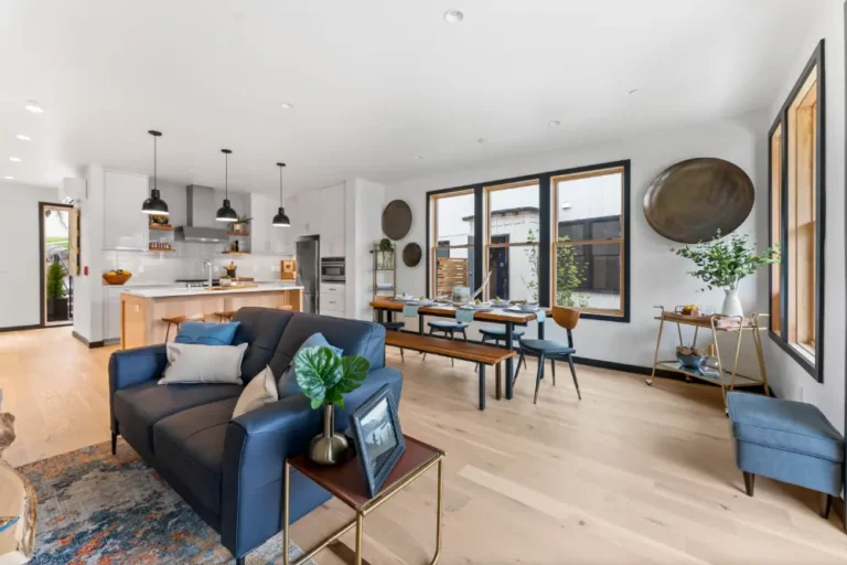 Beautiful living room and kitchen