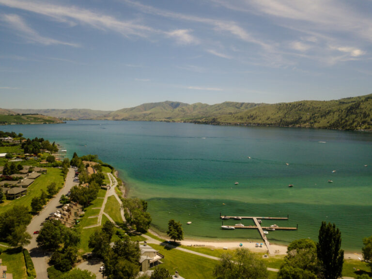 Aerial view of Wapato point